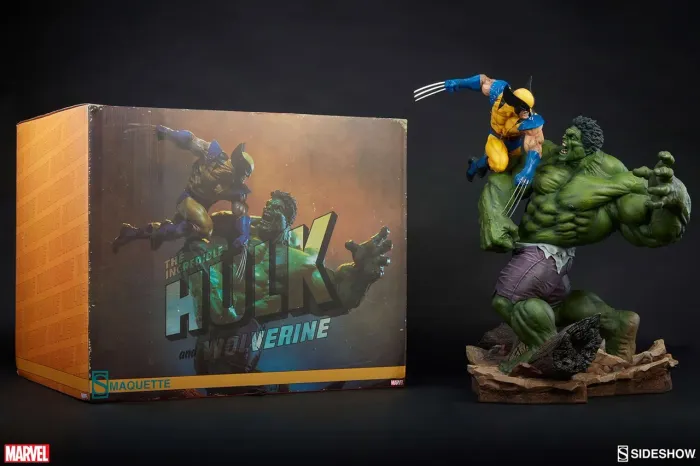 Estátua Sideshow Hulk Vs Wolverine Deluxe