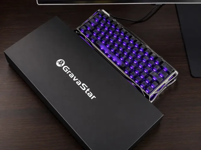 Teclado Gravastar Mercury V60 Pro - Com Caixa + Acessórios