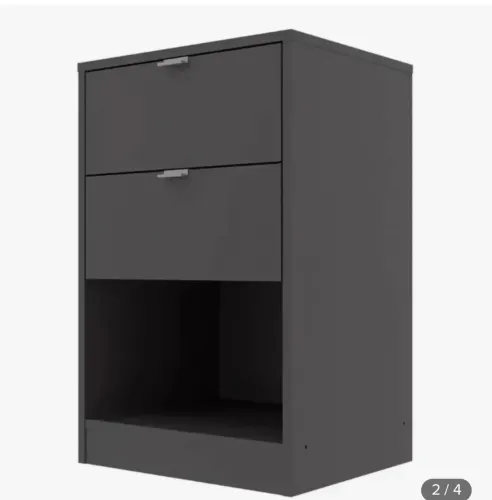 Mesa pra cabeceira com 2 gavetas bartira