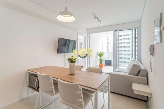 Flat mobiliado à venda na Sumaré| 42m² | 1 Dormitório | Próximo à Estação Vila Madalena