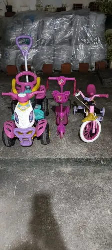 Kit Quadriciclo, Patinete e Bicicleta infantil 