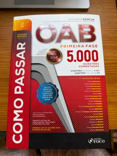 Livro: Como passar na OAB - 1 fase 22 ed -2026