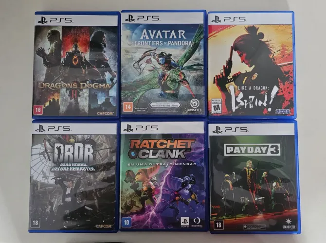 Combo 6 jogos Ps5