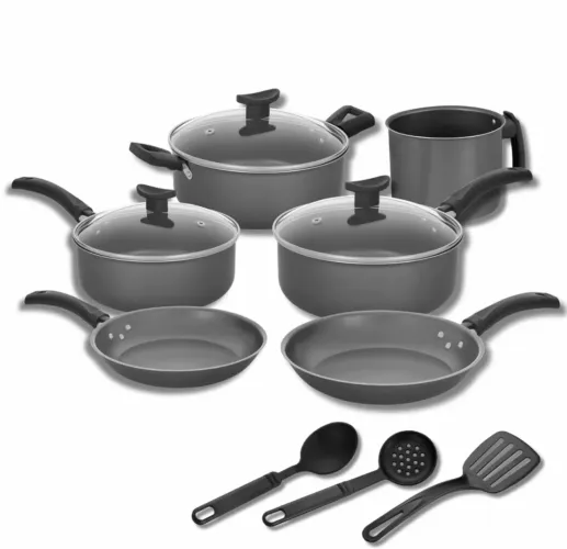 KIT DE PANELAS ANTIADERENTE ? 8 PEÇAS | NUNCA USADO!