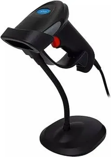 Leitor De Cod De Barras Com Suporte Knup Kp-1017a+ Cor Preto