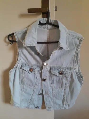 Blusa colete Jeans Tam. P