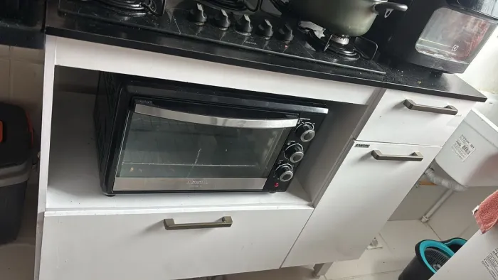 Balcão com cooktop