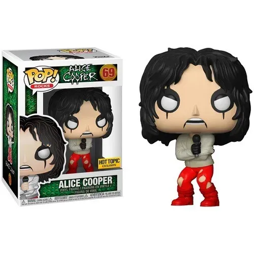 Funko Pop Rocks Alice Cooper Hot Topic Exclusivo #69 (Vaulted/Retirado de Fabricação)