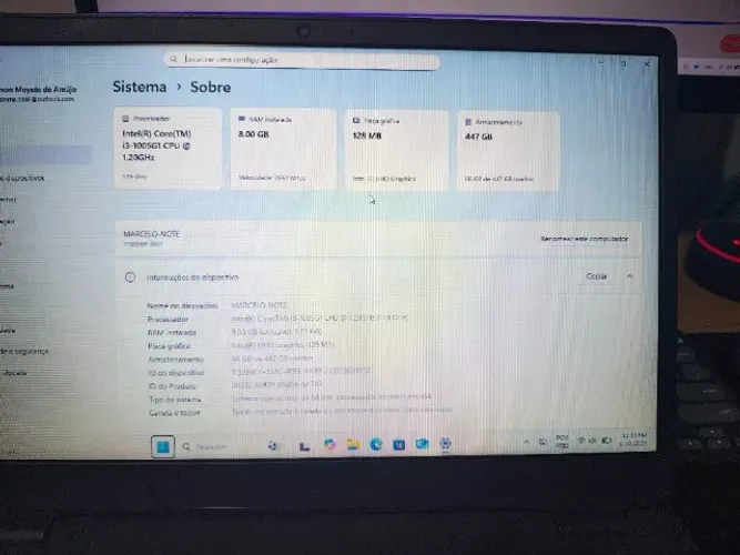 Notebook Dell Inspiron 1501 HD SSD 500GB 8GB DDR4 Placa Grafica Intel