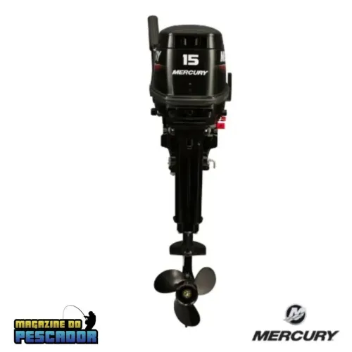 Motor de Popa Mercury 15 HP 2 Tempos - Potente e Leve (Rabeta 15)