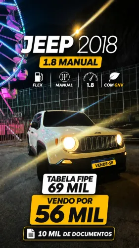 Jeep Renegade 1.8 4X2 Flex 16V Mec. 2018