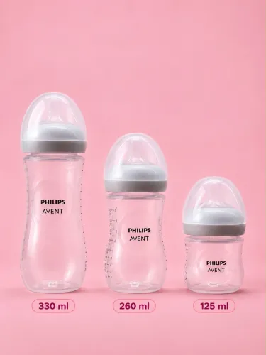Kit 3 mamadeiras pétala + 2 bicos da Philips Avent