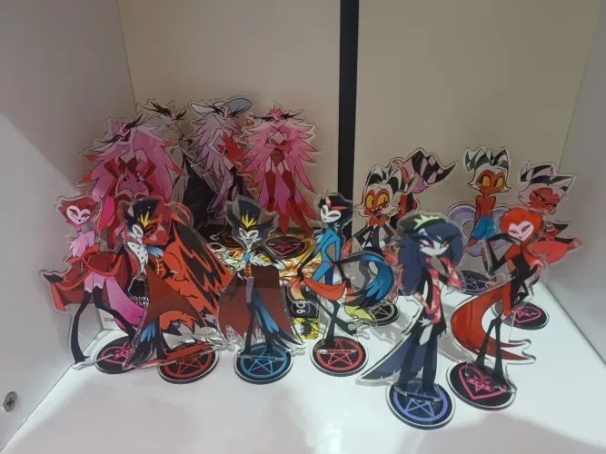 Todos os stand de acrílico Helluva boss