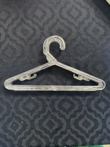 kit 5 Cabides infantil acrílico transparente