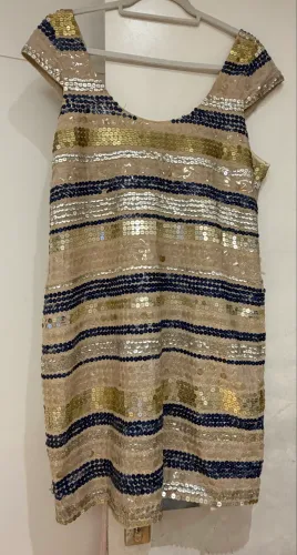 Vestido Sta. Ephigênia em Paetês - Tam. G