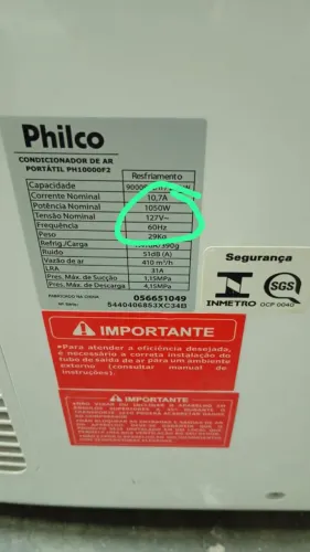 Ar condicionado Portátil Philco