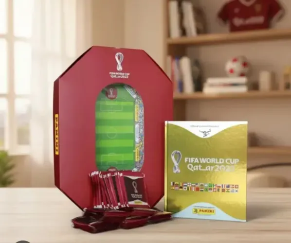 Estádio exclusivo NUMERADO copa 2022 e 2026 álbum Dourado