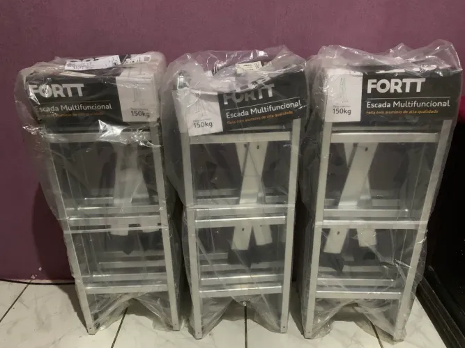 ESCADA MULTIFUNCIONAL ARTICULADA 4x3com- 13 DEGRAUS | NOVA E LACRADA