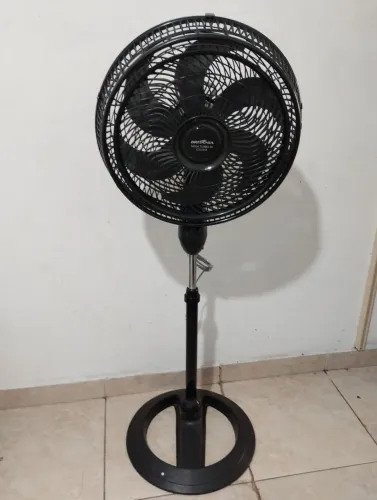 VENTILADOR DE COLUNA 40 CM BRITÂNIA BOBINA DE COBRE ROLAMENTO CAPACITO