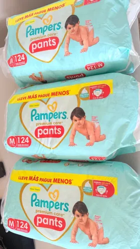 Fralda Pampers Premium Care Pants M 124 unIdades