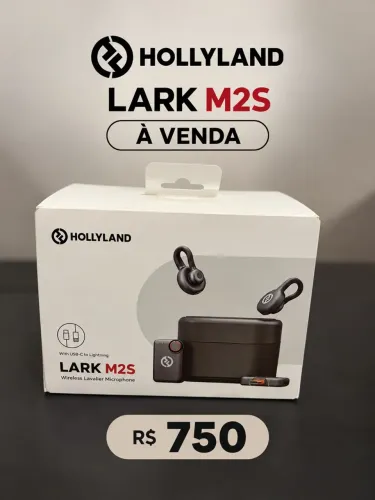 Hollyland Lark M2S - Microfone de Lapela Sem Fio