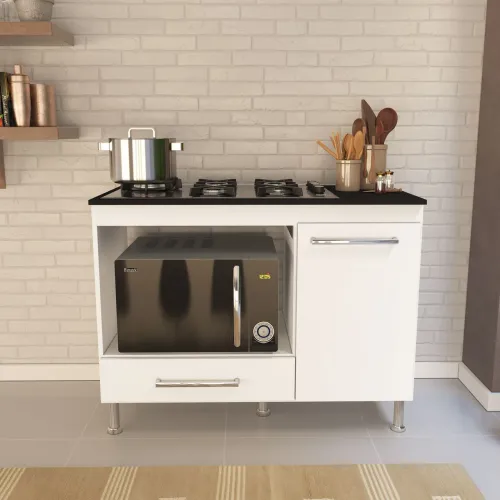 Balcão Para Cooktop 4 Bocas Novo Produto Na Caixa/Loja R&L Moveis 