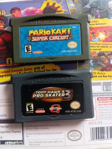 Mario kart Super circuit, Tony Hawk's pro skater 3