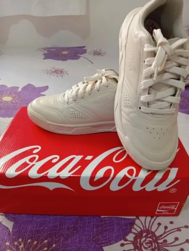 Tênis Coca-Cola Branco - Semi Novo