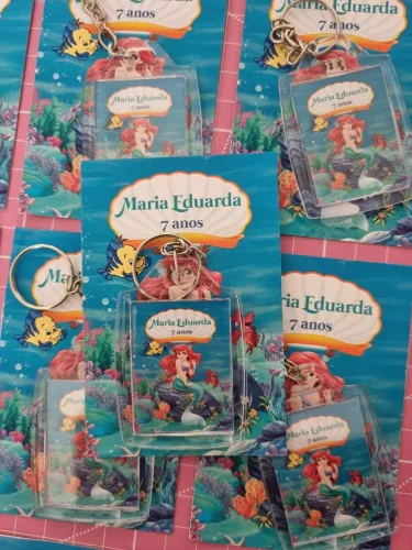 Chaveiro acrílico 3x4 personalizado - lembrancinha Brindes