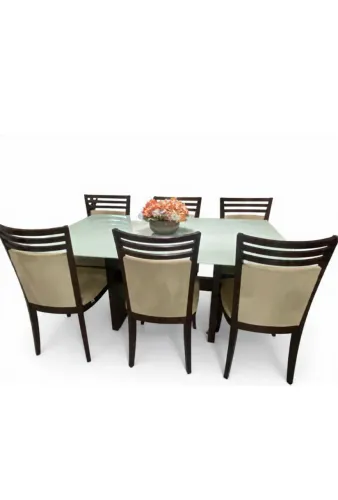 Mesa com 6 cadeira da marca herval em madeira 