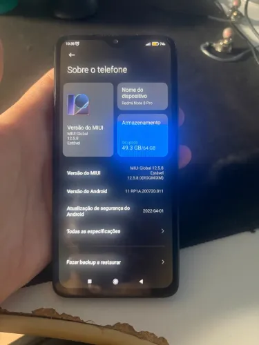 REDMI NOTE 8 PRO - 6GB RAM/64GB ARMAZENAMENTO - PERFEITO ESTADO