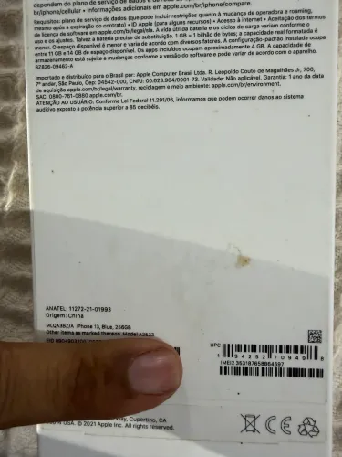 Vendo iPhone 13 256gb azul 