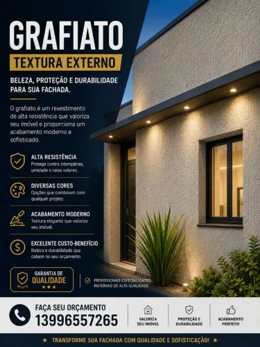 Grafiato textura interno e externo * *
