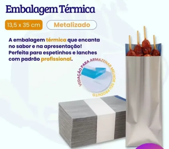 Embalagem Térmica pra Alimentos Quentes ou Frios ( 95 unidades )
