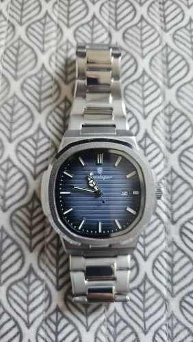 Relógio Poedagar modelo Patek fundo Azul