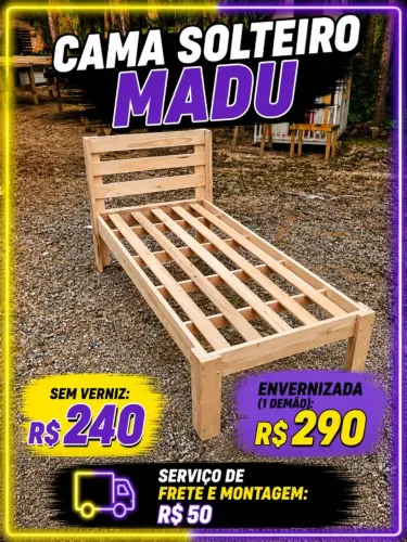 CAMA SOLTEIRO MADU