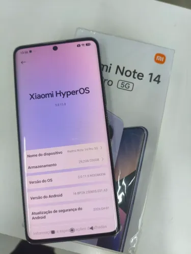 Note 14 pro 5g todo original possui caixa carregador original  