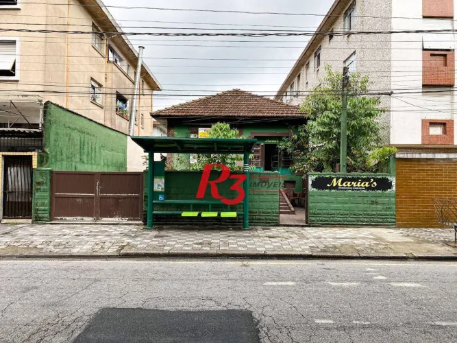 Terreno à venda, 417 m² por R$ 1.590.000,00 - Boqueirão - Santos/SP