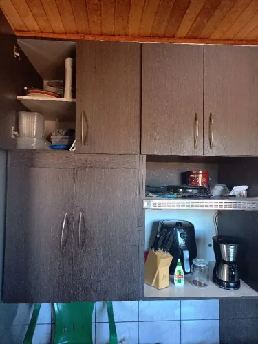 Vendo parte superior de armário/dispensa 6 portas espaço para embutir forno ou esp. Cafe