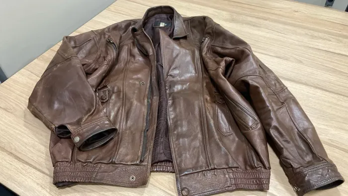 Jaqueta masculina couro legítimo