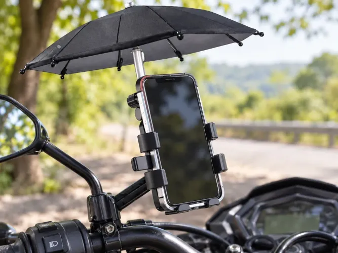 Suporte de Celular para Moto Oberon OR-SP25 com Guarda-Sol