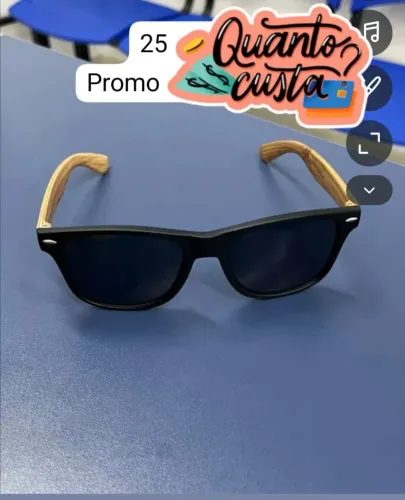 Óculos armação bambu