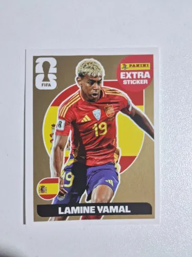 Figurinha Lamine Yamal Extra Sticker Gold