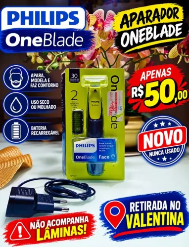Aparador de pelos Philips One blade NOVA * NÃO ACAOMPANHA LÂMINAS *