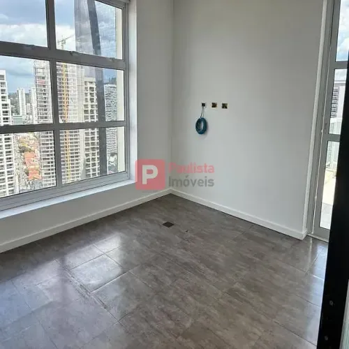Conjunto comercial para locação, com 140m², 2 vagas na garagem, andar alto, Vila São Franc