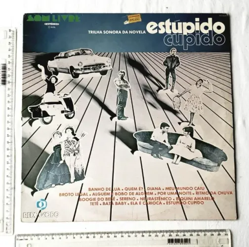 Disco Vinil - LP - Novela da Globo - Est. Cupido (Nacional) - 1976