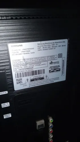 Tv 43 smart Samsung polegadas defeito led 