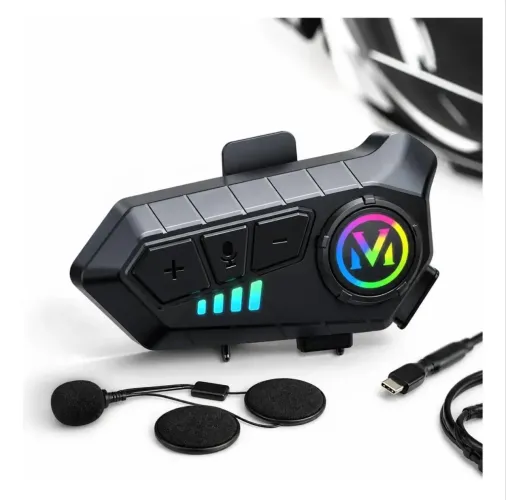 Fone de ouvido para capacete.