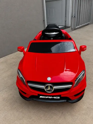 Carrinho Elétrico Infantil Mercedes-Benz AMG Vermelho - Bateria 12V com Controle Remoto