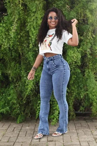 Calça slim